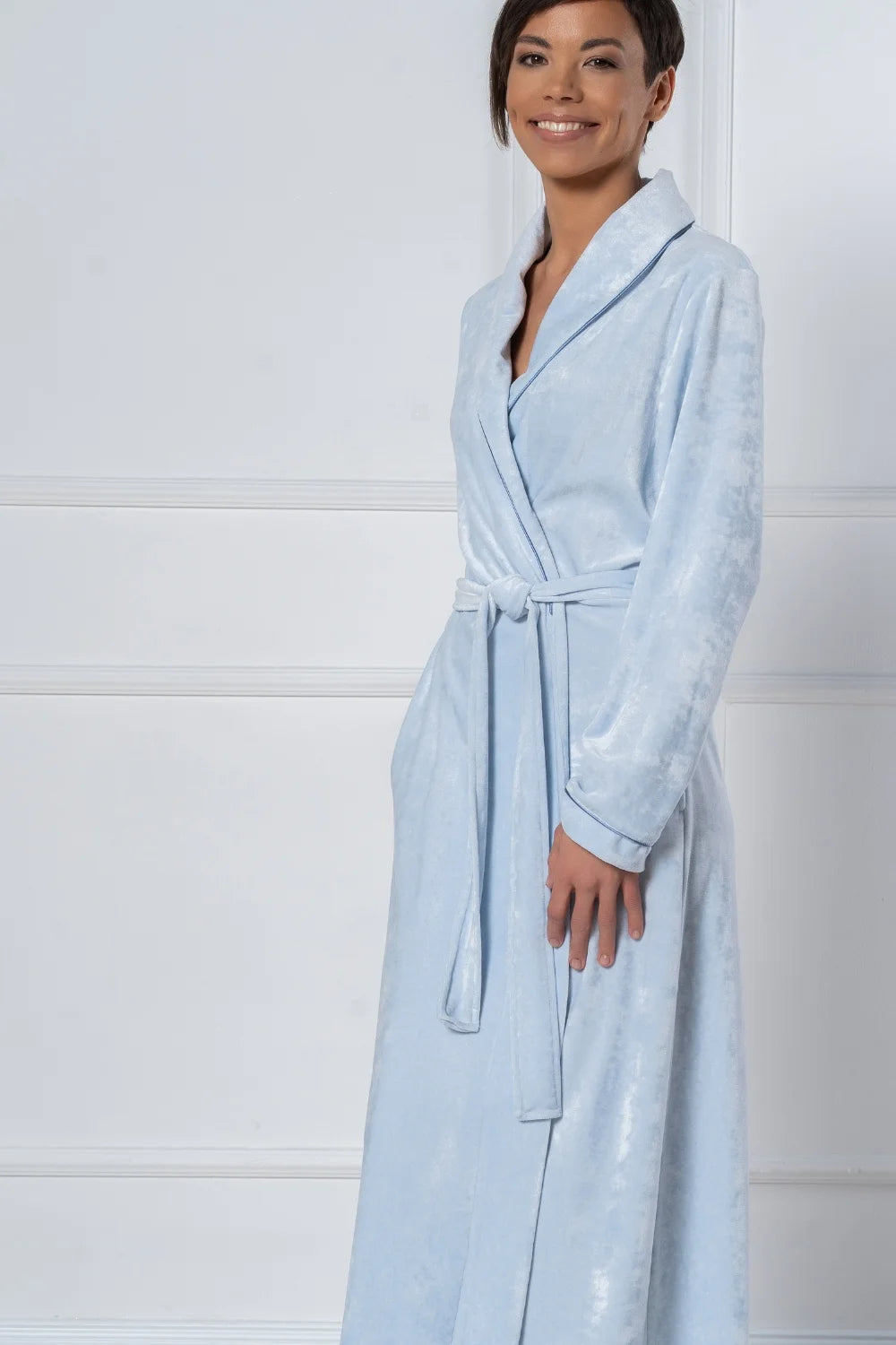 Extra Long Luxurious Modal Velour Bathrobe