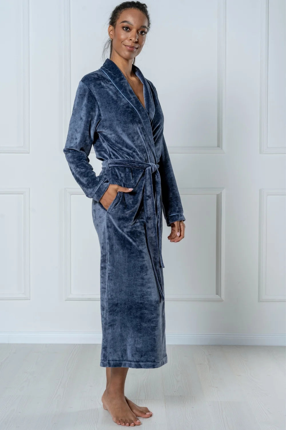 Extra Long Luxurious Modal Velour Bathrobe