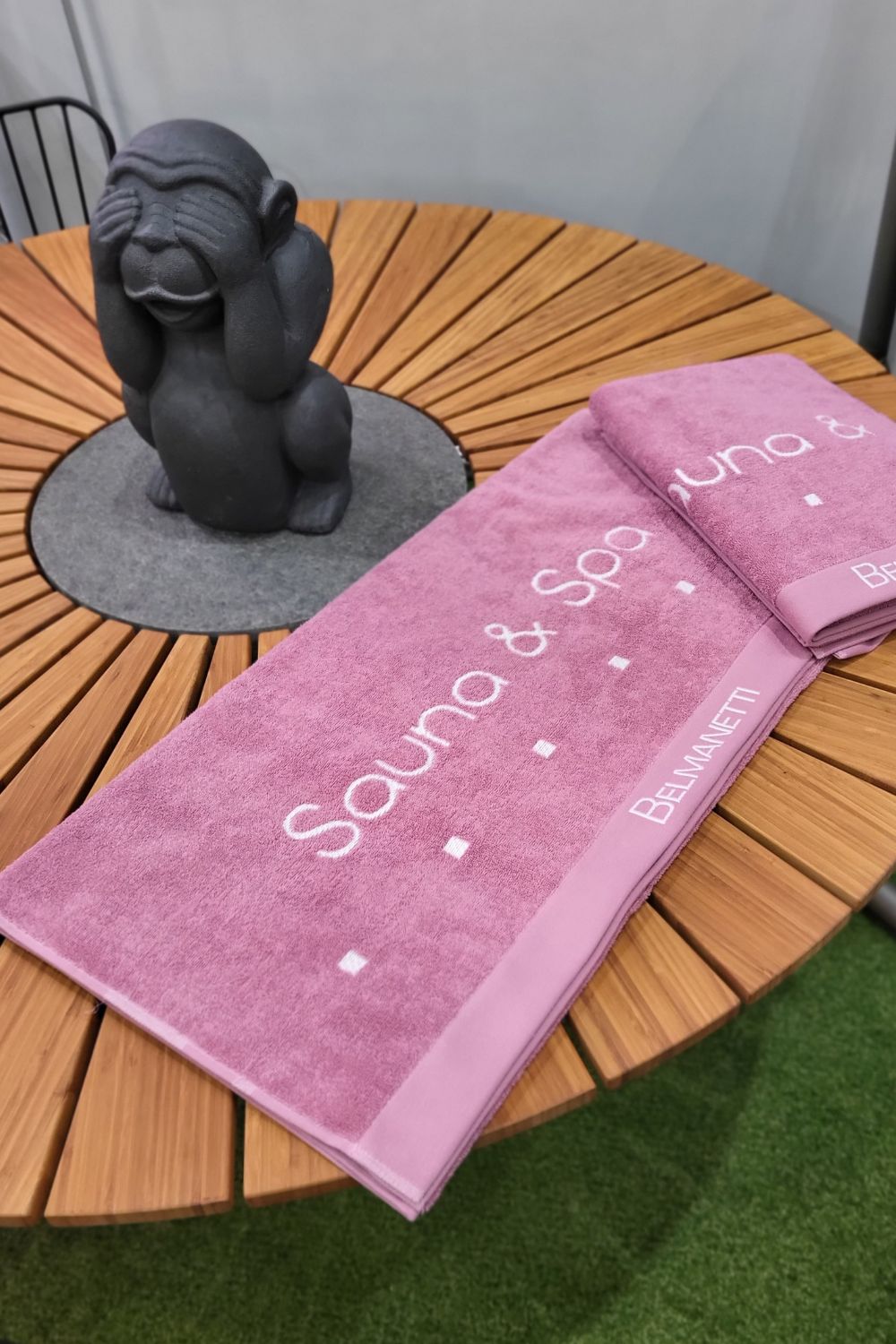 Belmanetti 2160 Sauna Towel 80X160 in 836 Silver - Premium quality fabrics