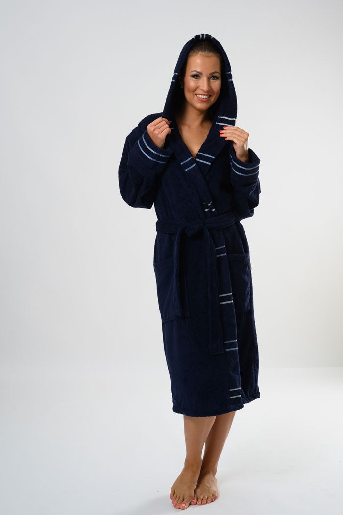 Belmanetti Unisex Cozy Cotton Terry Bathrobe in White - Premium quality fabrics