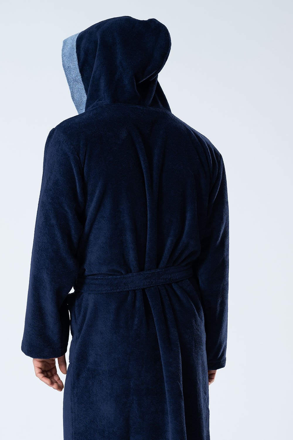 Belmanetti Hooded Men Bamboo Blend Robe in Volcanic - Premium quality fabrics