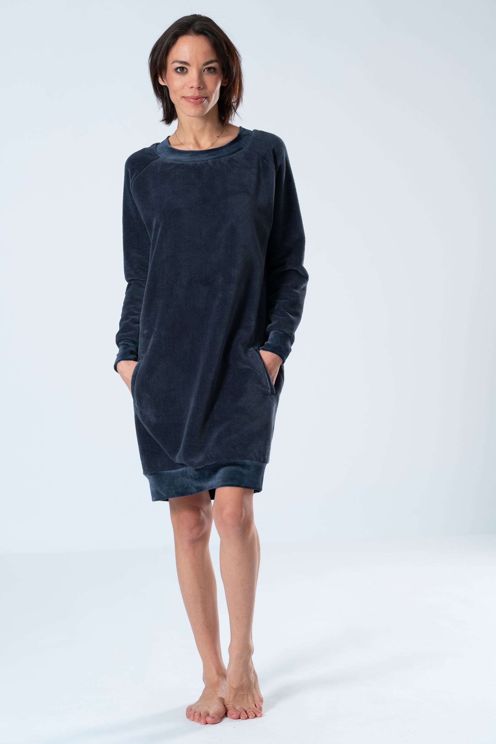 Belmanetti Womens Bamboo Warming Home Dress in Rose - Eco-friendly materials