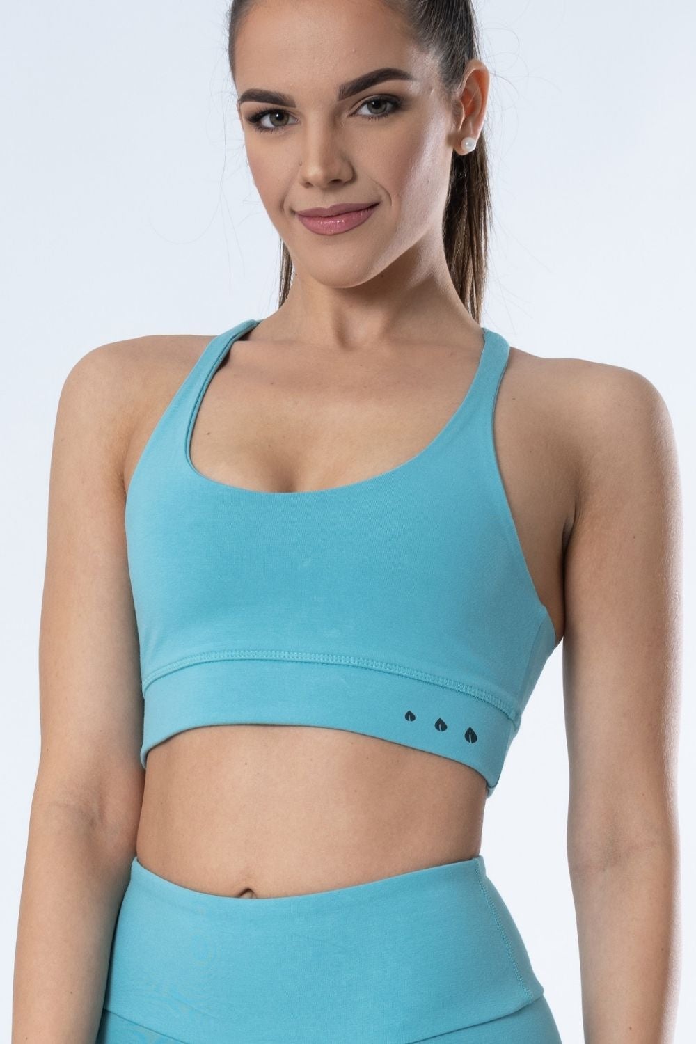 Belmanetti Eco Luxe Bamboo Sport Bra With in Green - Eco-friendly materials