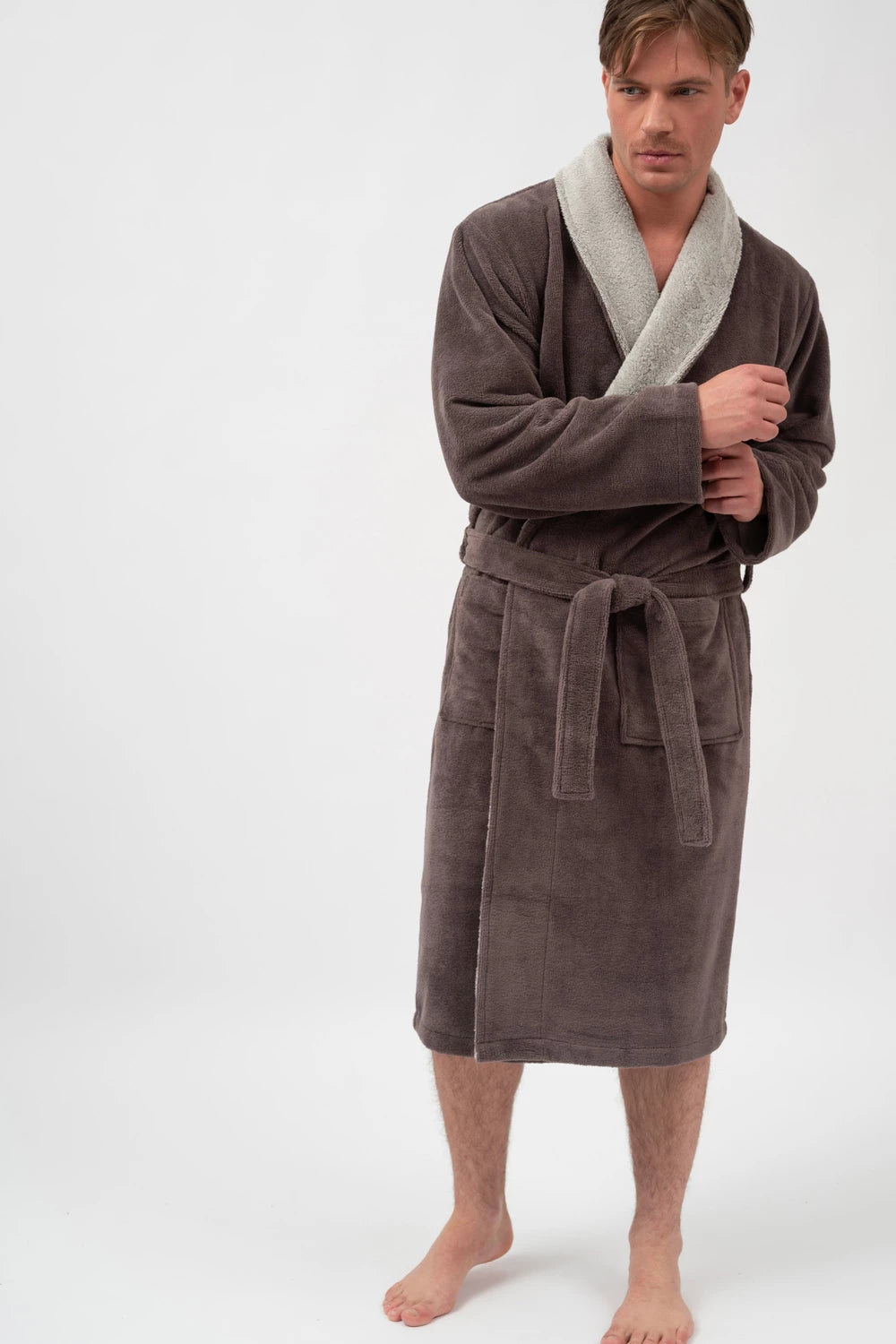 Men’s Shawl Collar Bamboo Blend Robe