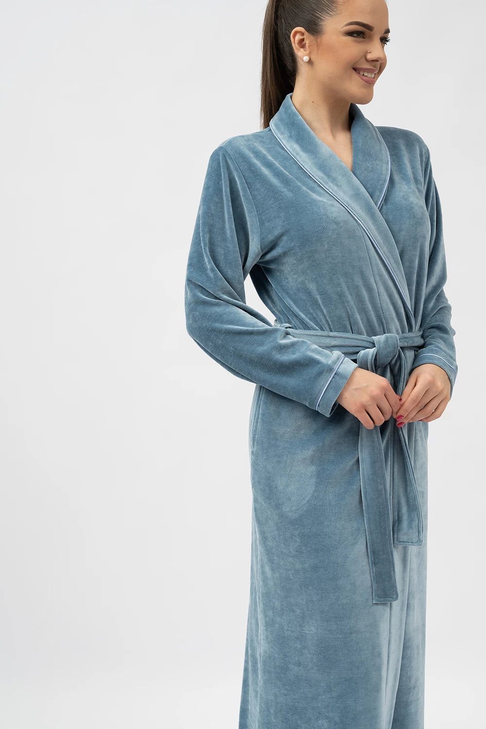 Extra Long Luxurious Modal Velour Bathrobe