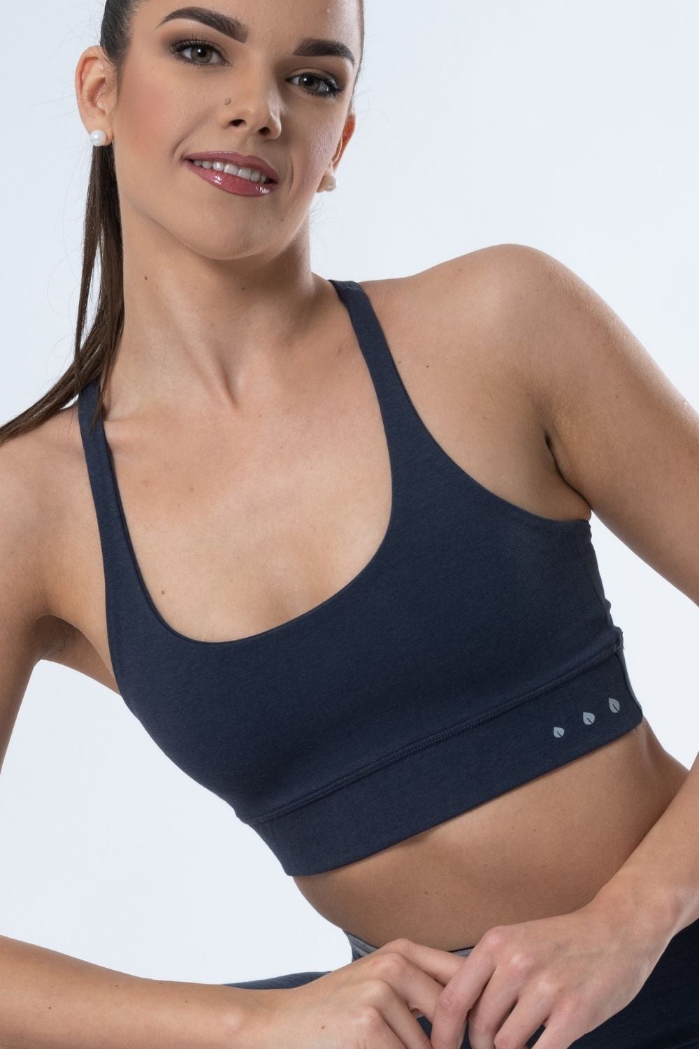 Belmanetti Eco Luxe Bamboo Sport Bra With in Green - Everyday spa comfort