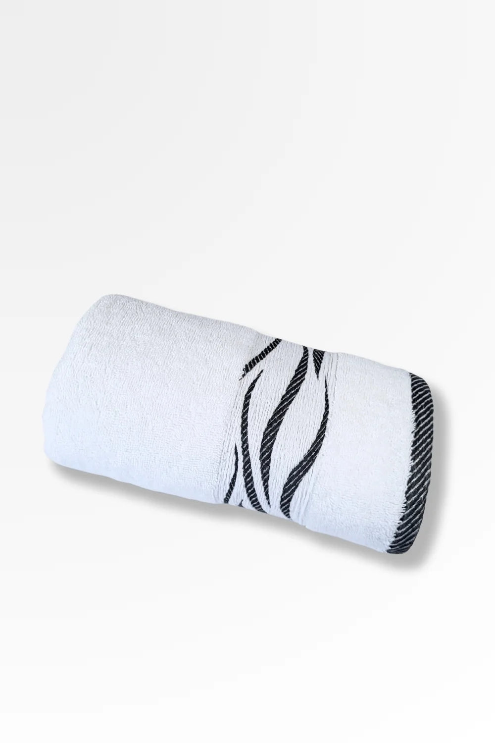 Premium Cotton Terry Towel Wave Design