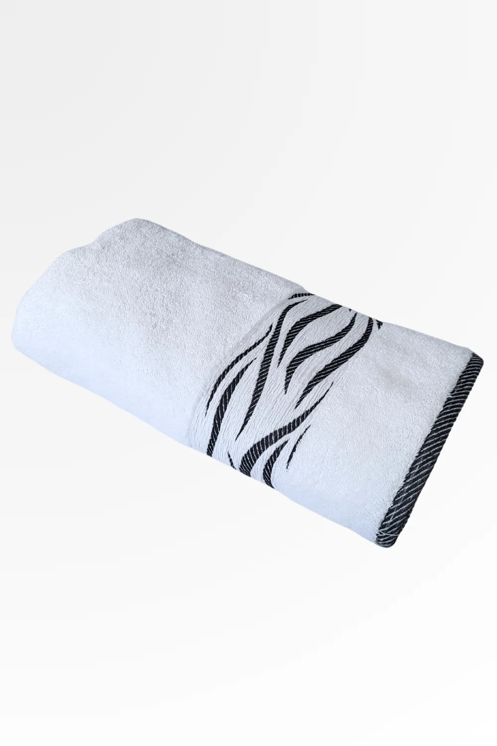 Premium Cotton Terry Towel Wave Design