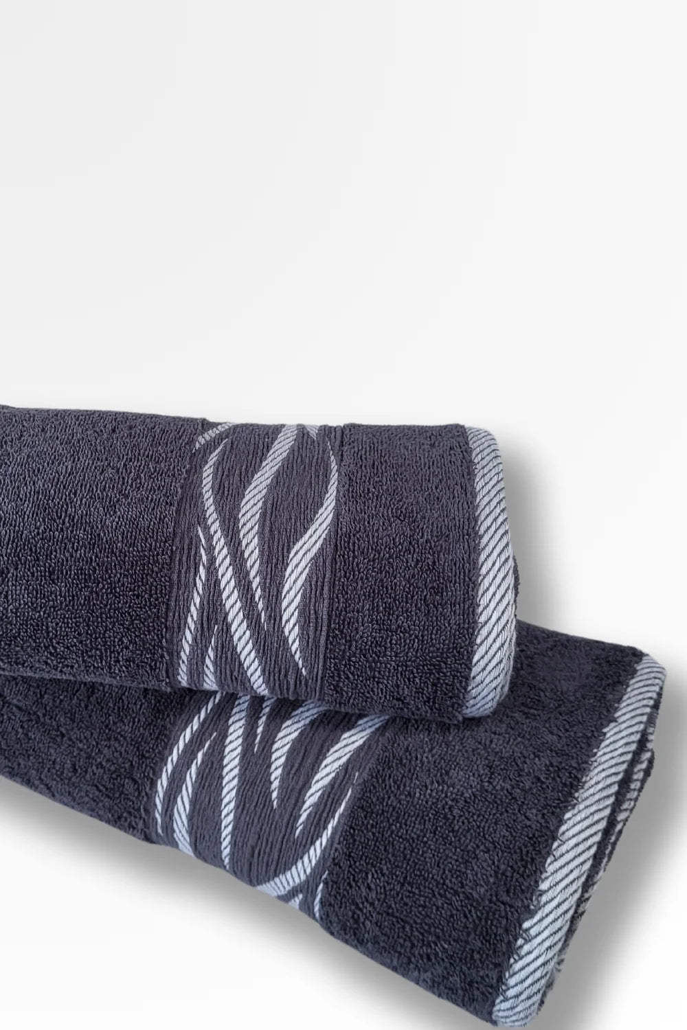 Premium Cotton Terry Towel Wave Design