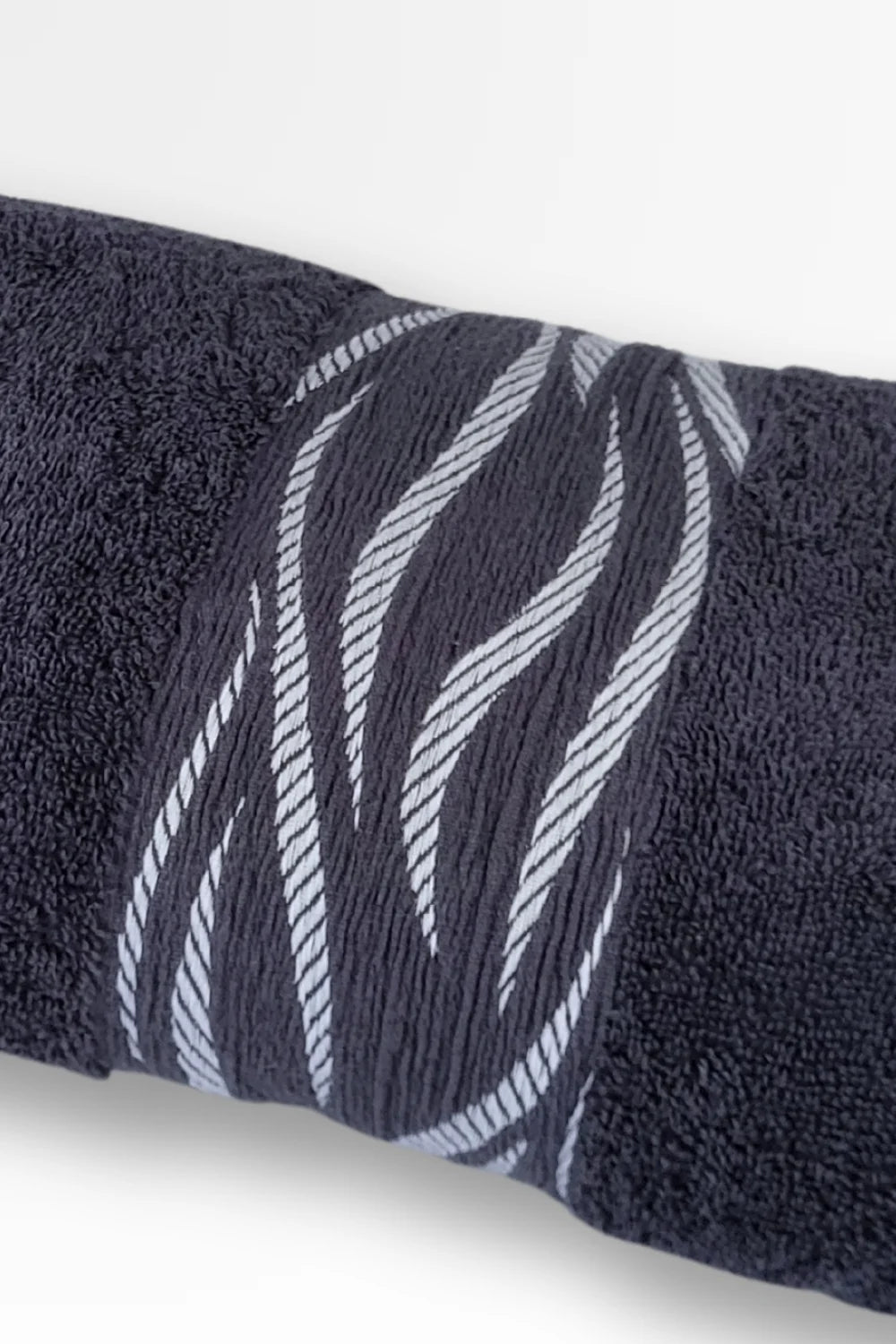 Premium Cotton Terry Towel Wave Design