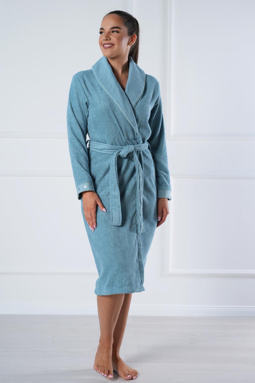 Eco-Friendly Bamboo Cotton Shawl Collar Robe