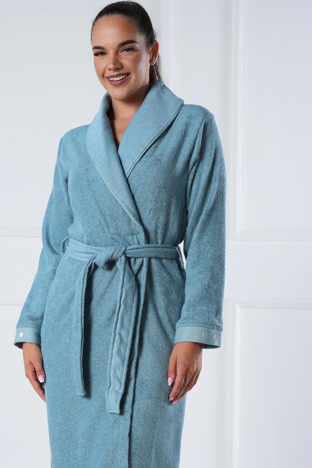 Eco-Friendly Bamboo Cotton Shawl Collar Robe