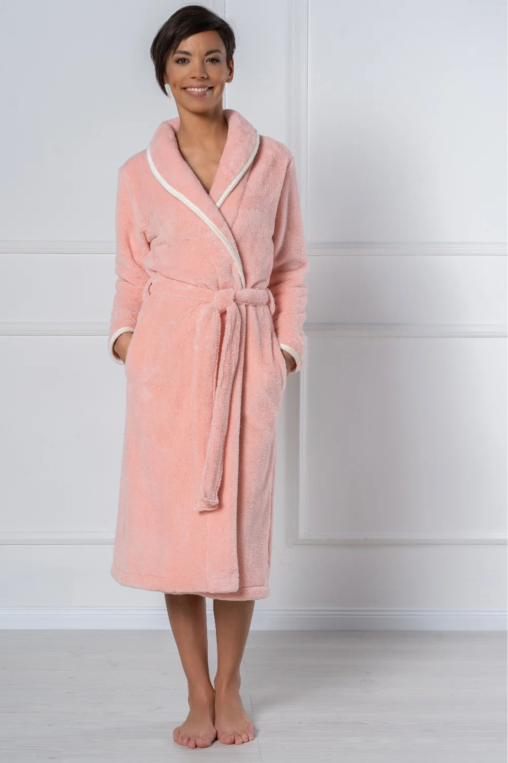 Shawl Collar Wellsoft Women Bathrobes