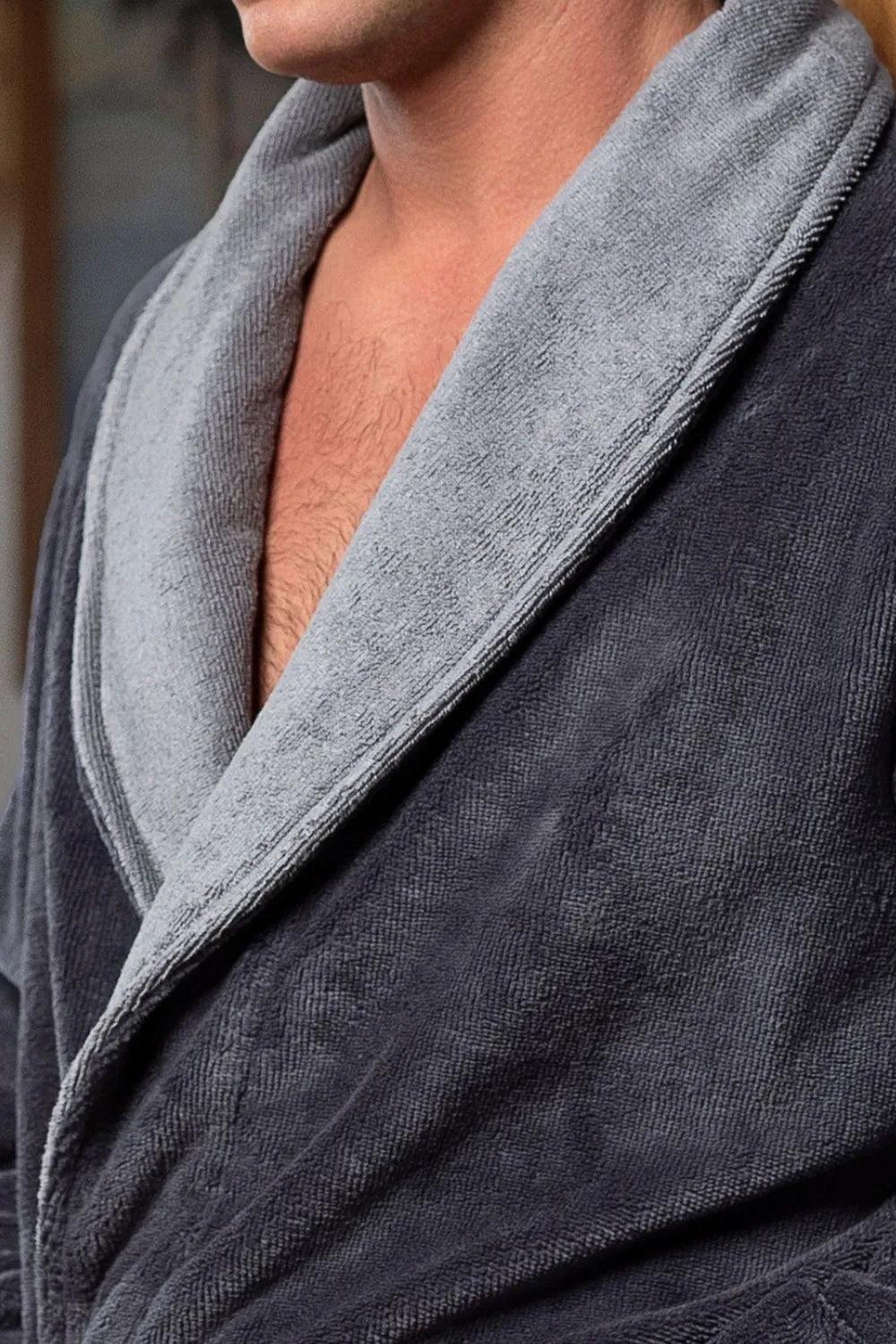 Men’s Shawl Collar Bamboo Blend Robe