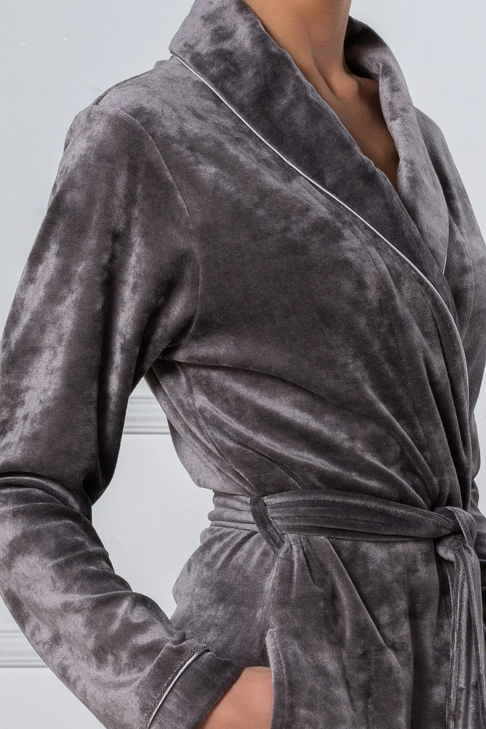 Extra Long Luxurious Modal Velour Bathrobe