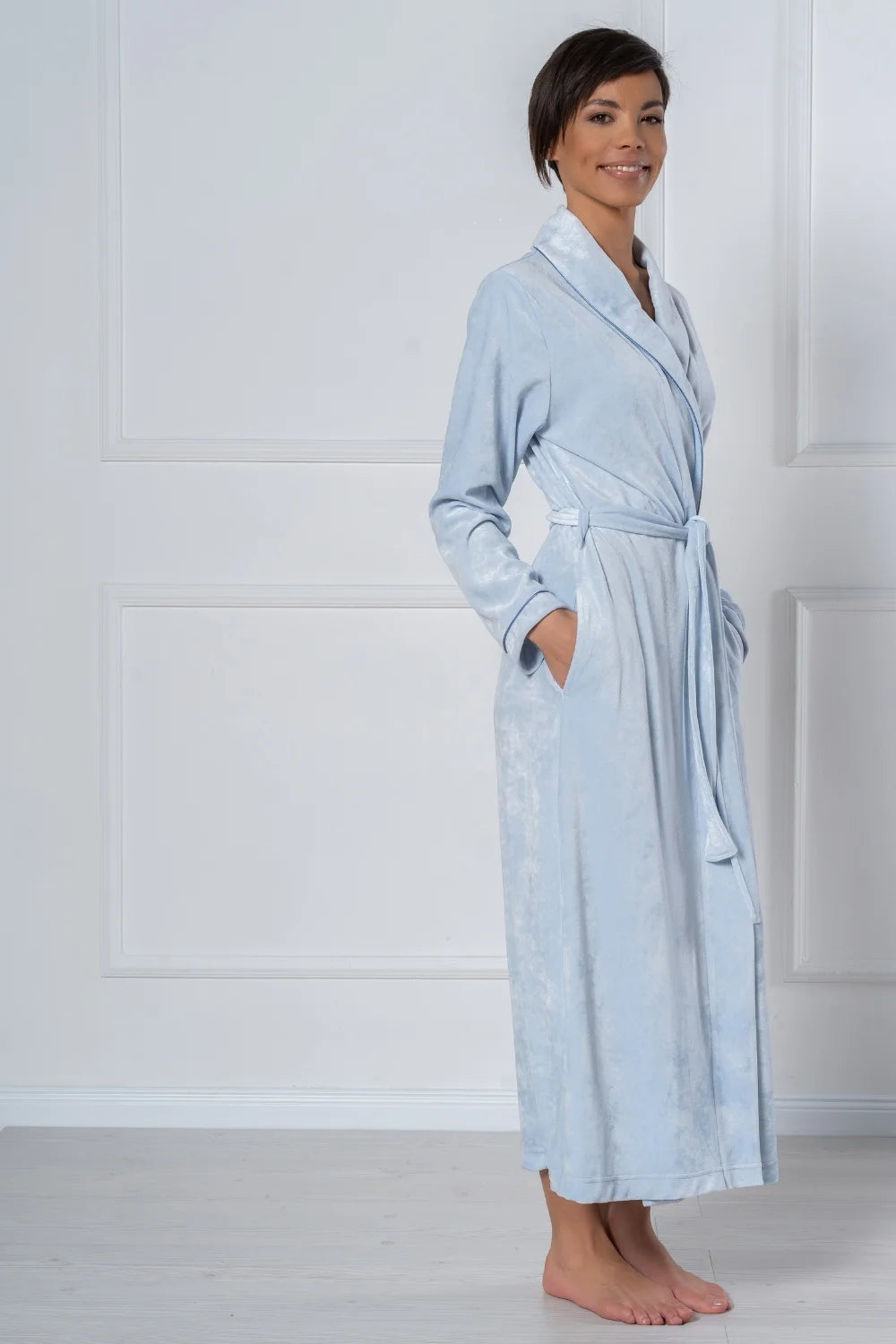 Extra Long Luxurious Modal Velour Bathrobe