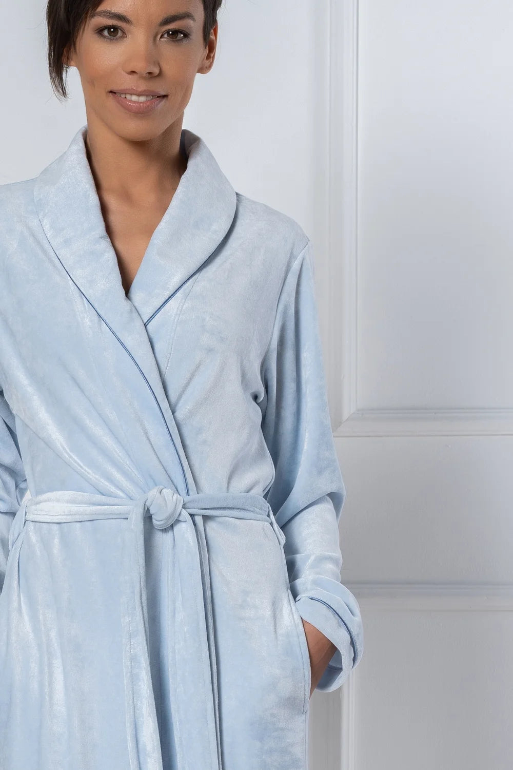 Extra Long Luxurious Modal Velour Bathrobe