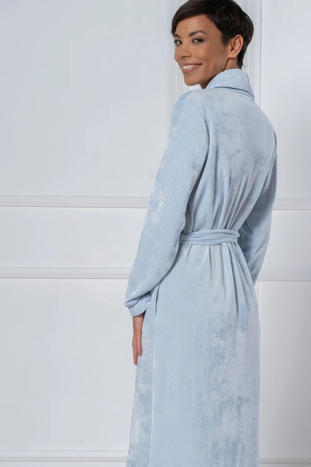 Extra Long Luxurious Modal Velour Bathrobe