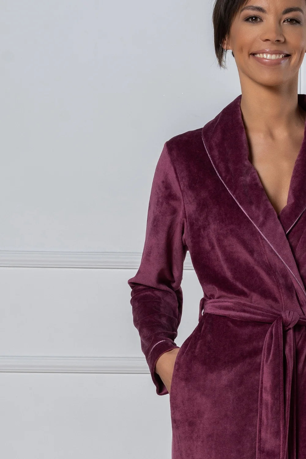 Extra Long Luxurious Modal Velour Bathrobe