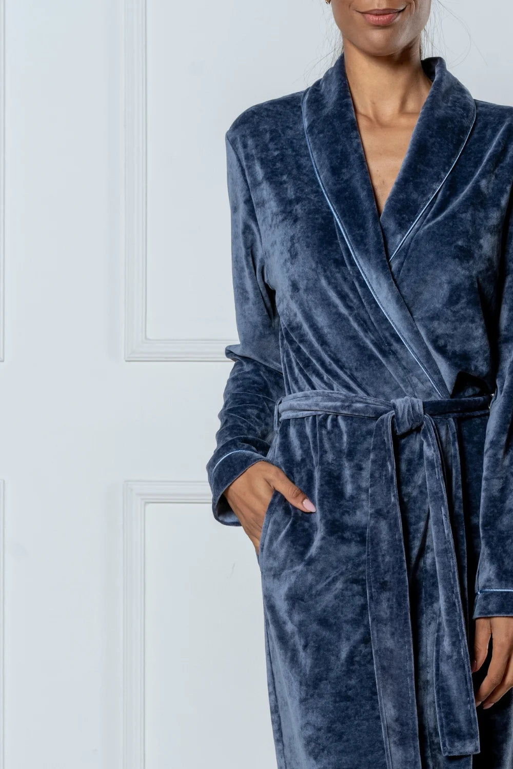 Extra Long Luxurious Modal Velour Bathrobe