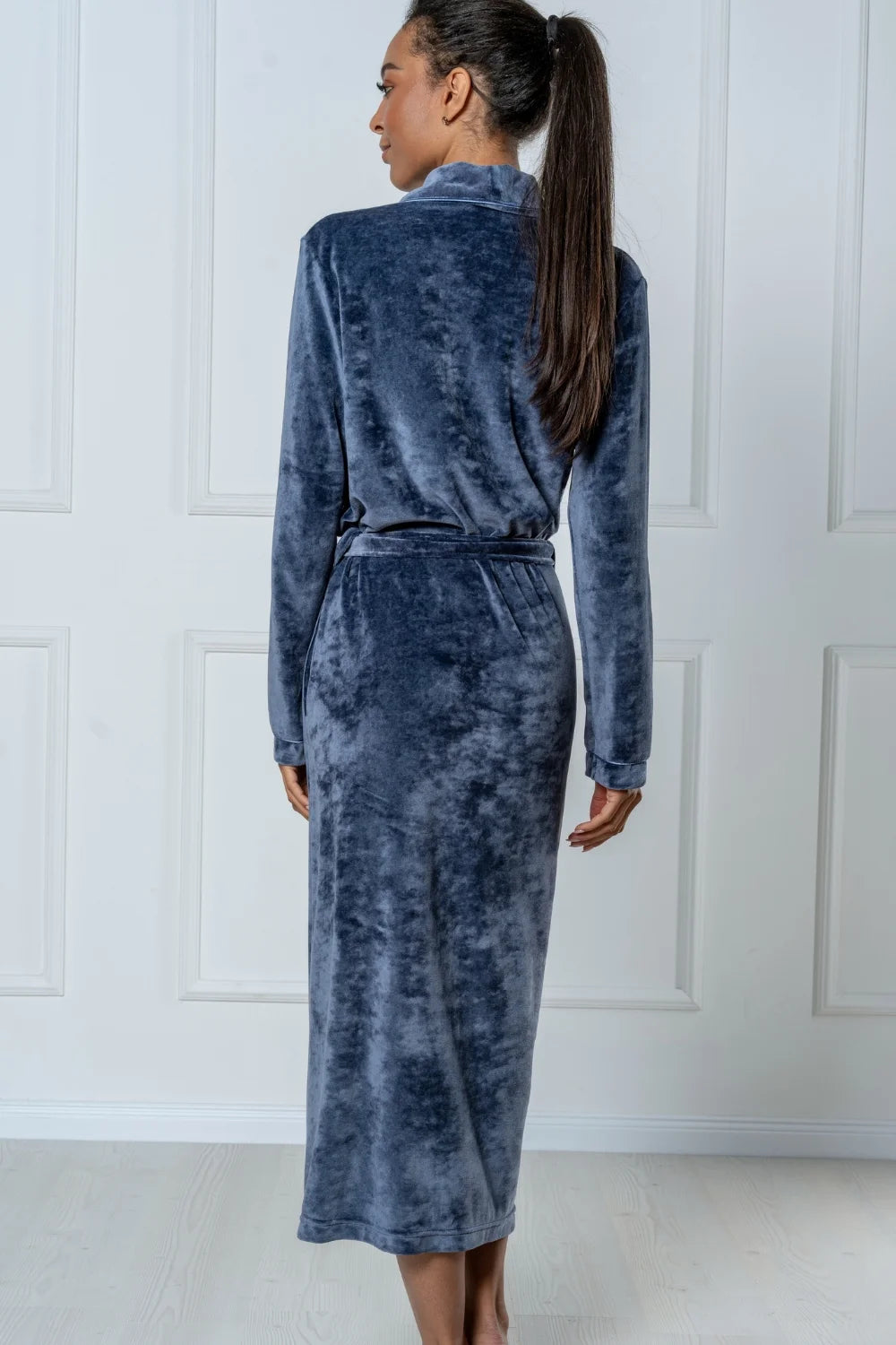 Extra Long Luxurious Modal Velour Bathrobe