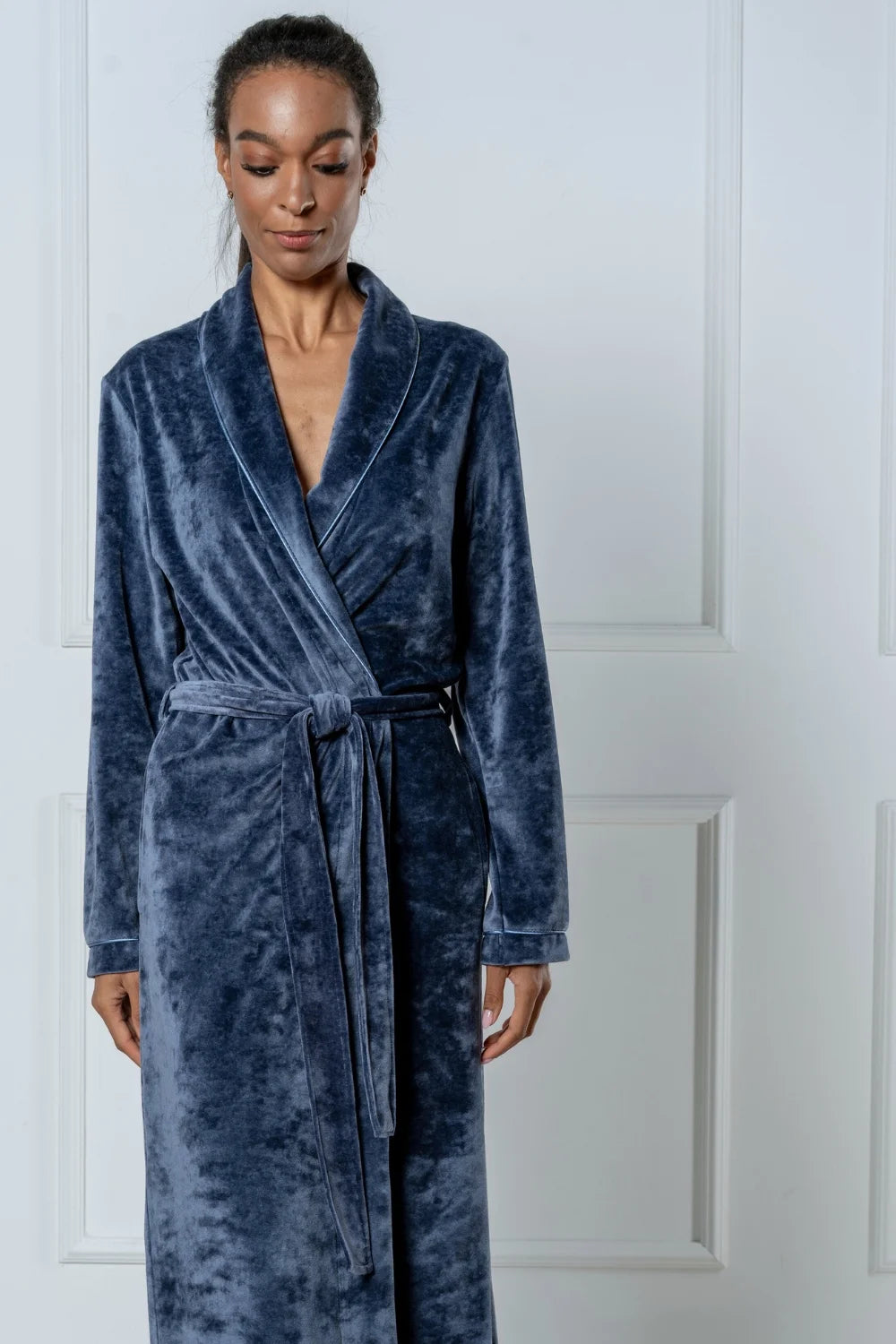 Extra Long Luxurious Modal Velour Bathrobe