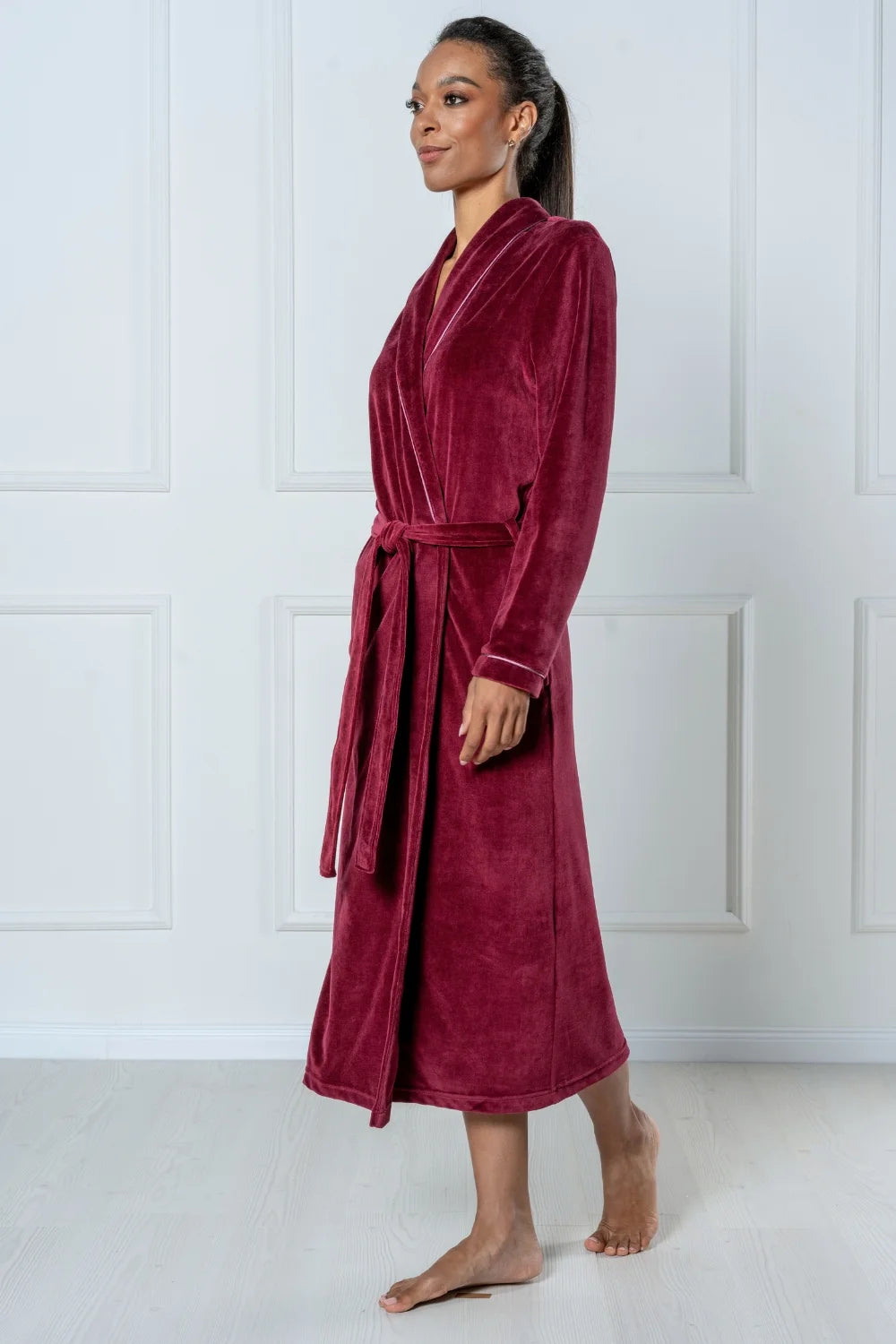 Extra Long Luxurious Modal Velour Bathrobe