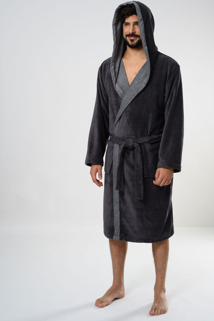 Hooded Men Bamboo Blend Robe