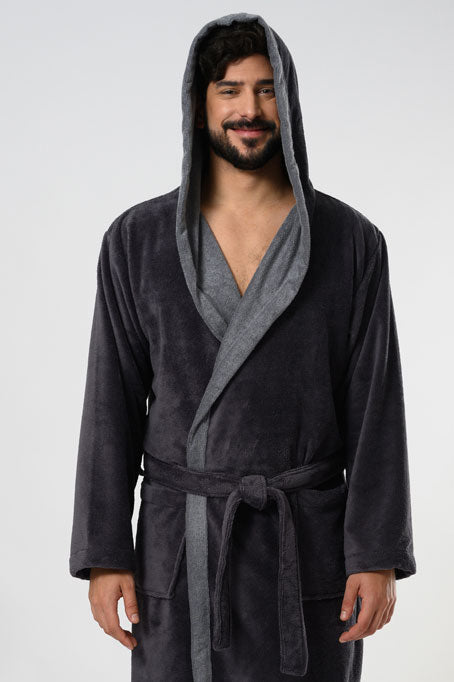 Hooded Men Bamboo Blend Robe