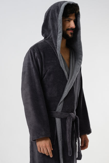 Hooded Men Bamboo Blend Robe