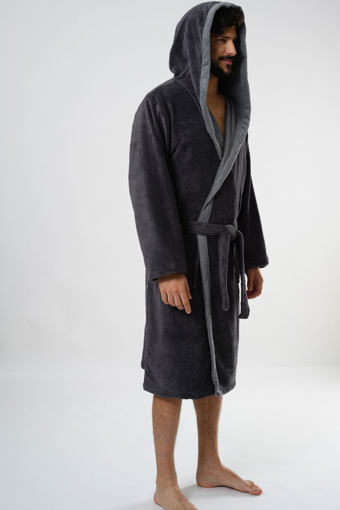 Hooded Men Bamboo Blend Robe