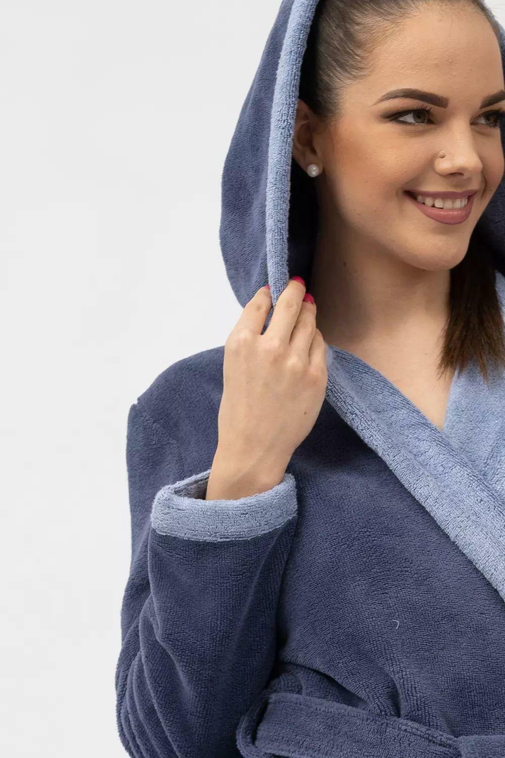 Bamboo-Infused Long Hooded Robe