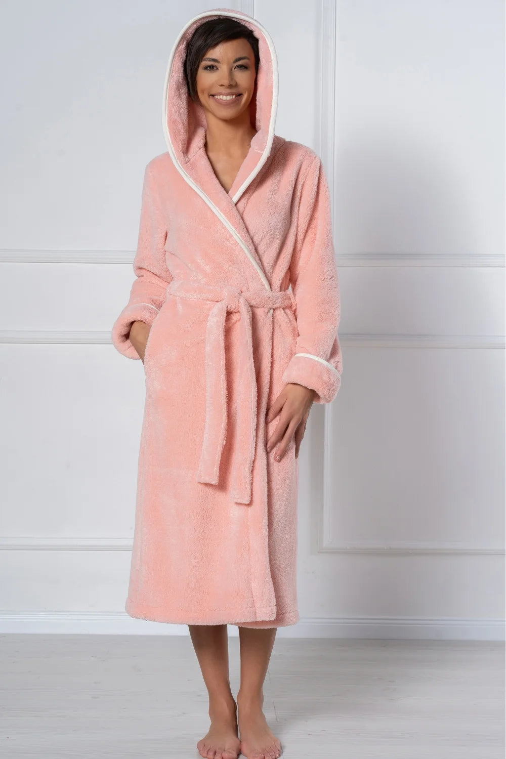 Cozy and Chic Wellsoft Hooded Women’s Bathrobe