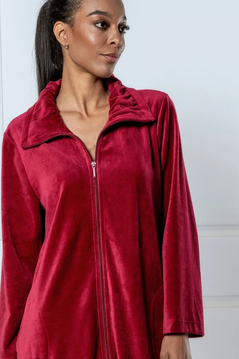 Classic Nicky Velour Women Zip Robe