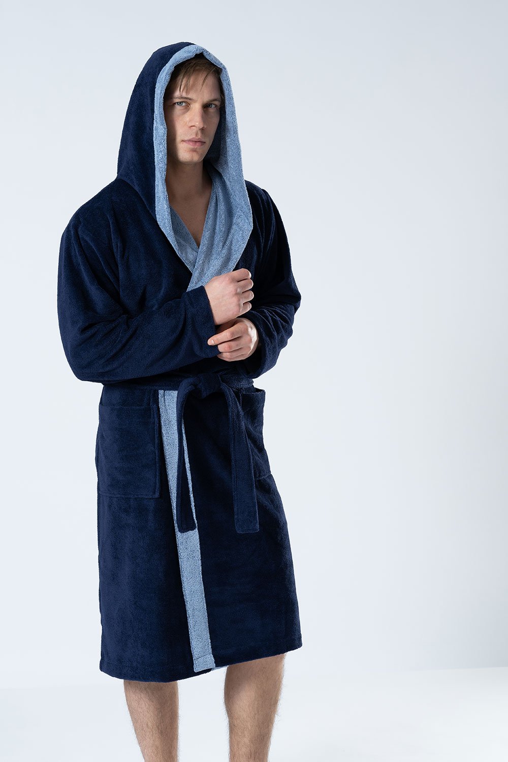 Hooded Men Bamboo Blend Robe