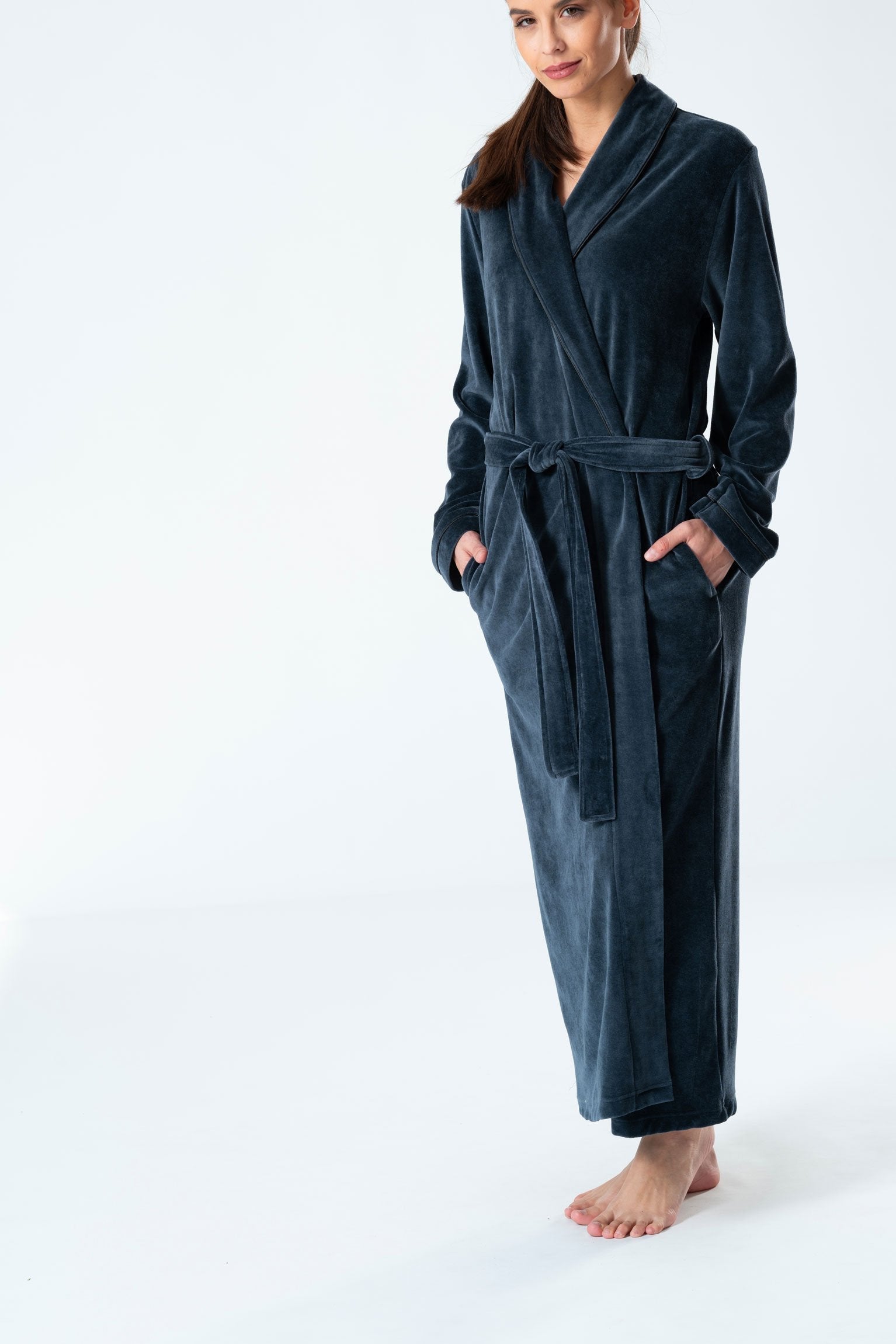 Extra Long Luxurious Modal Velour Bathrobe