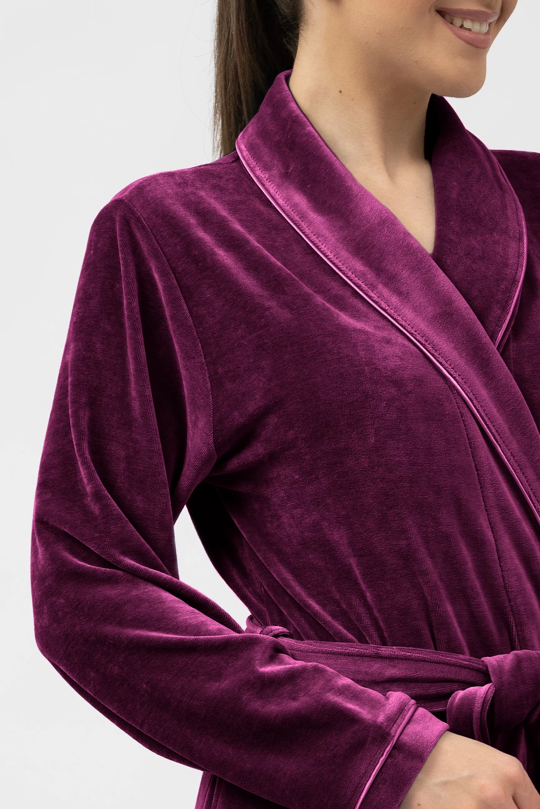 Extra Long Luxurious Modal Velour Bathrobe