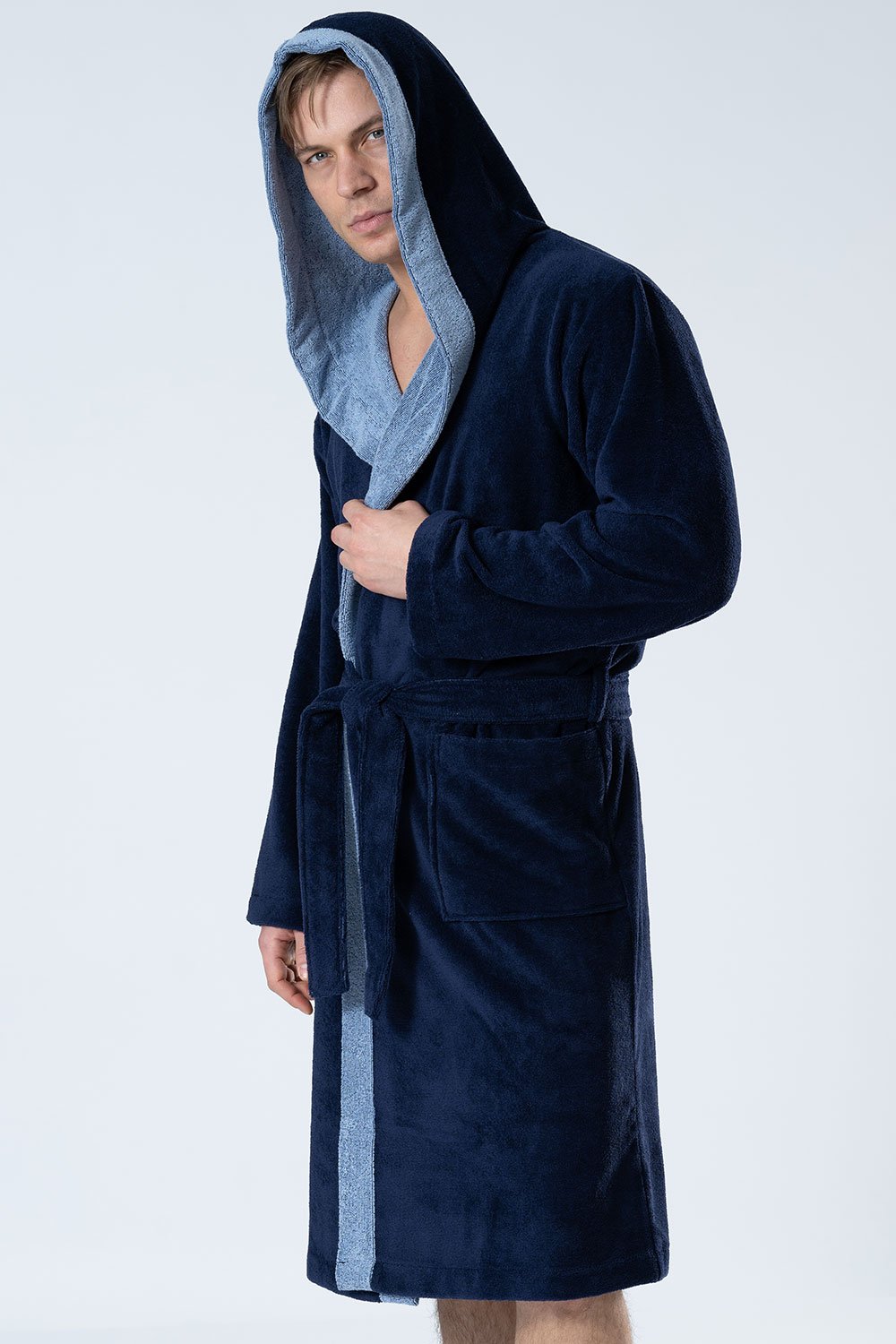 Hooded Men Bamboo Blend Robe