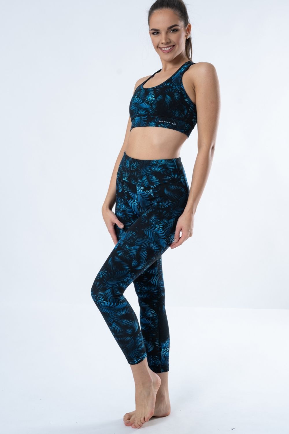 Bamboo Eco-Luxe Leaf Print 7/8 Leggings