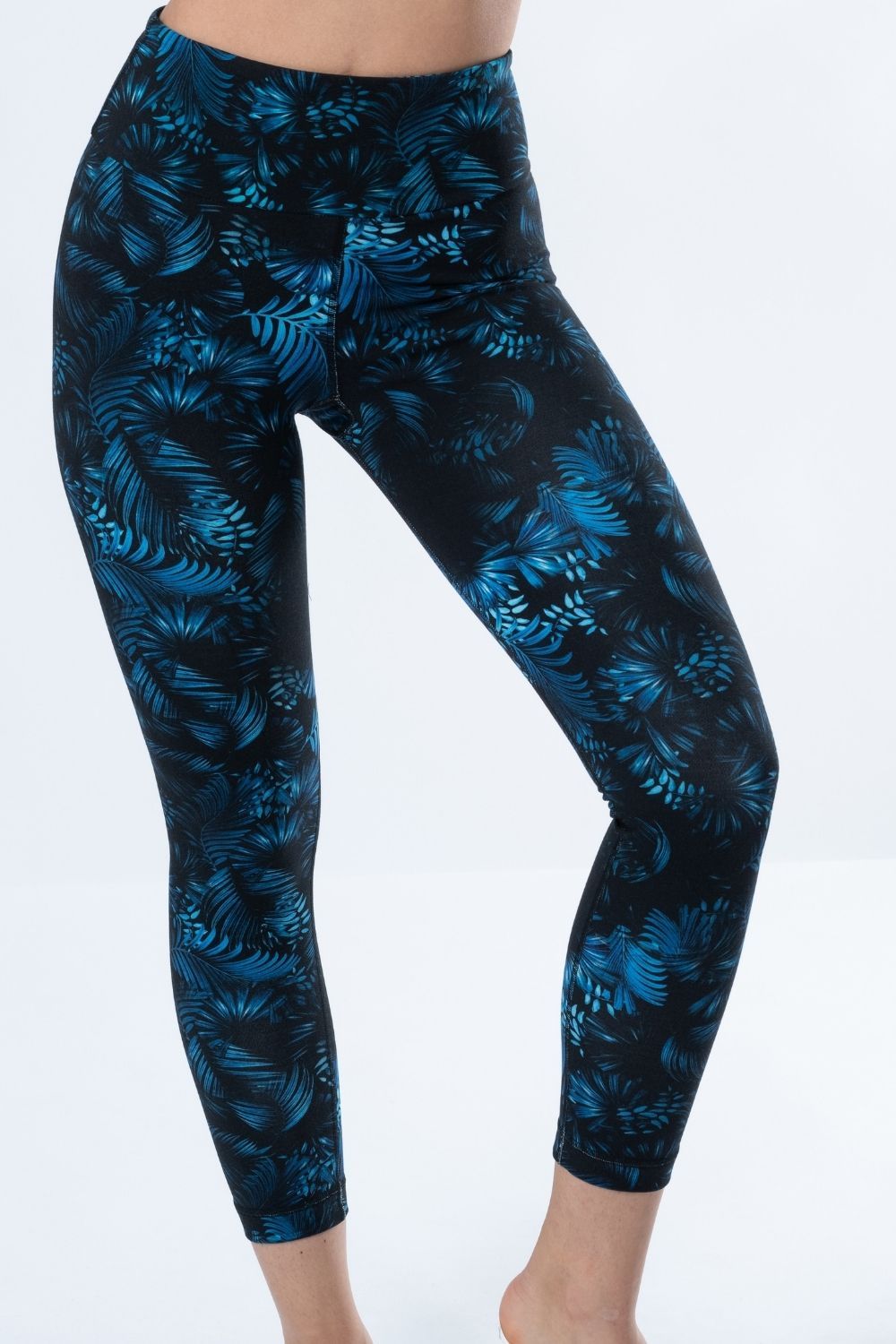 Bamboo Eco-Luxe Leaf Print 7/8 Leggings