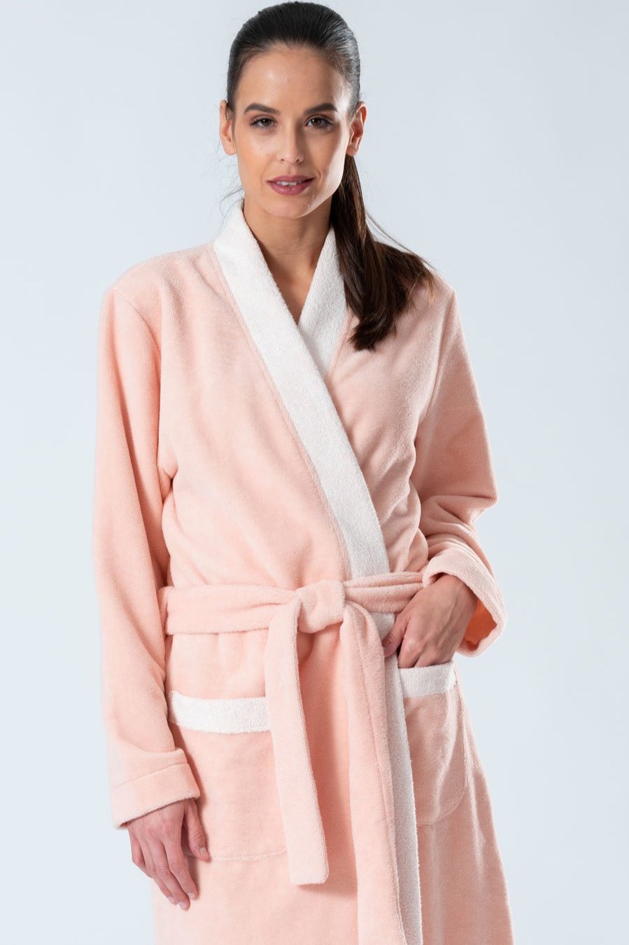 Bamboo Blend Long Kimono Robe