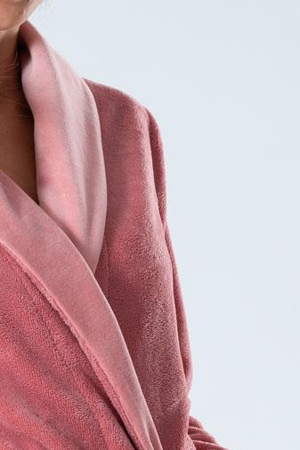 Bamboo Blended Double Fabric Shawl Collar Bathrobe