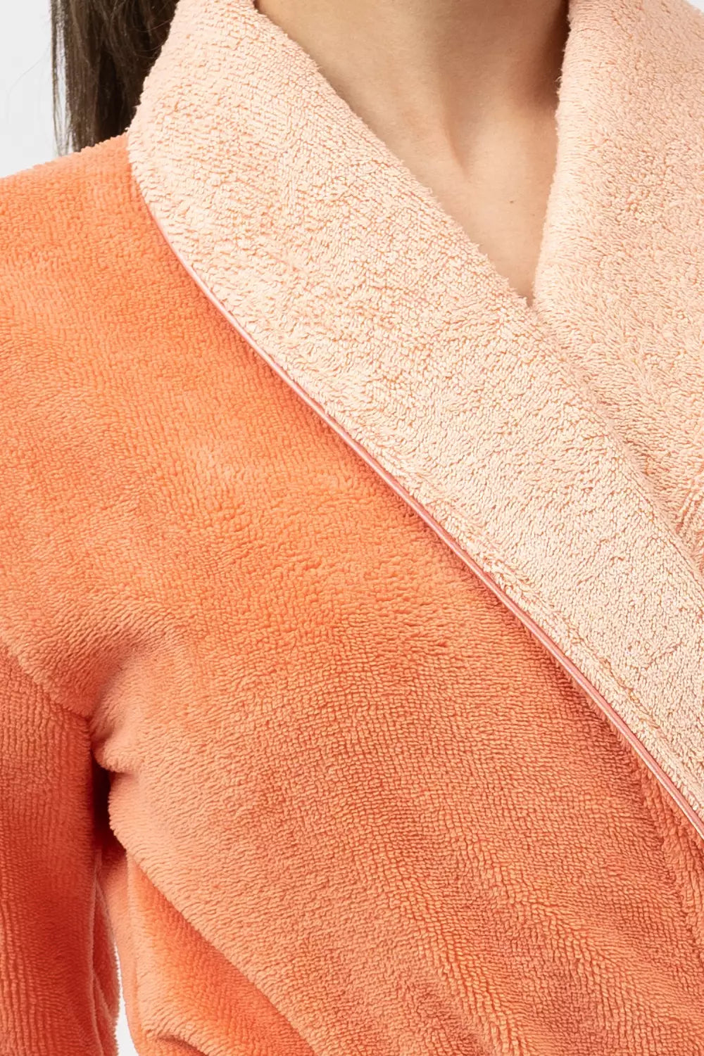 Bamboo Blend Luxe Contrast Shawl Collar Bathrobe