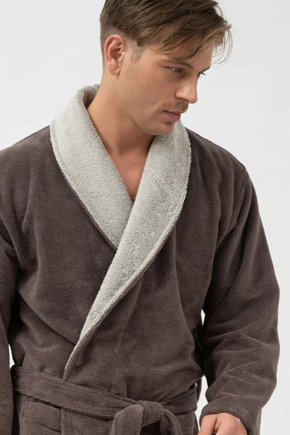 Men’s Shawl Collar Bamboo Blend Robe