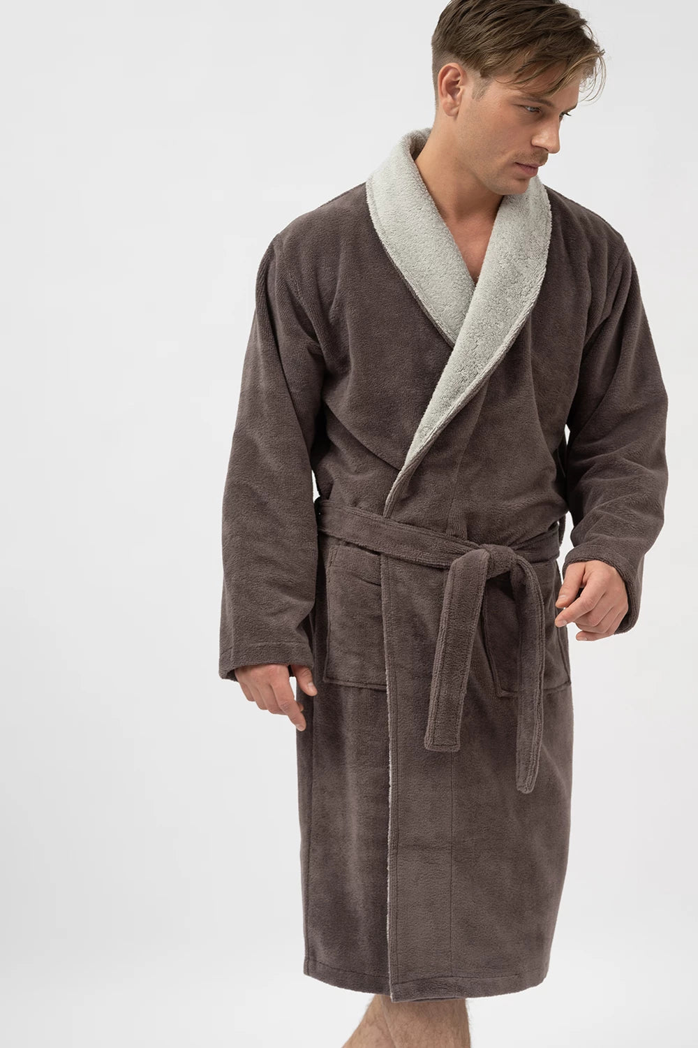 Men’s Shawl Collar Bamboo Blend Robe