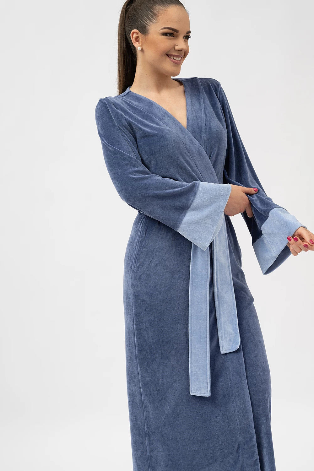 Extra Long Japanese Style Bamboo Kimono Robe
