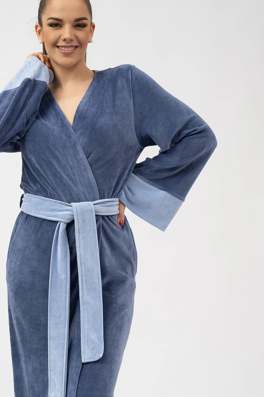 Extra Long Japanese Style Bamboo Kimono Robe