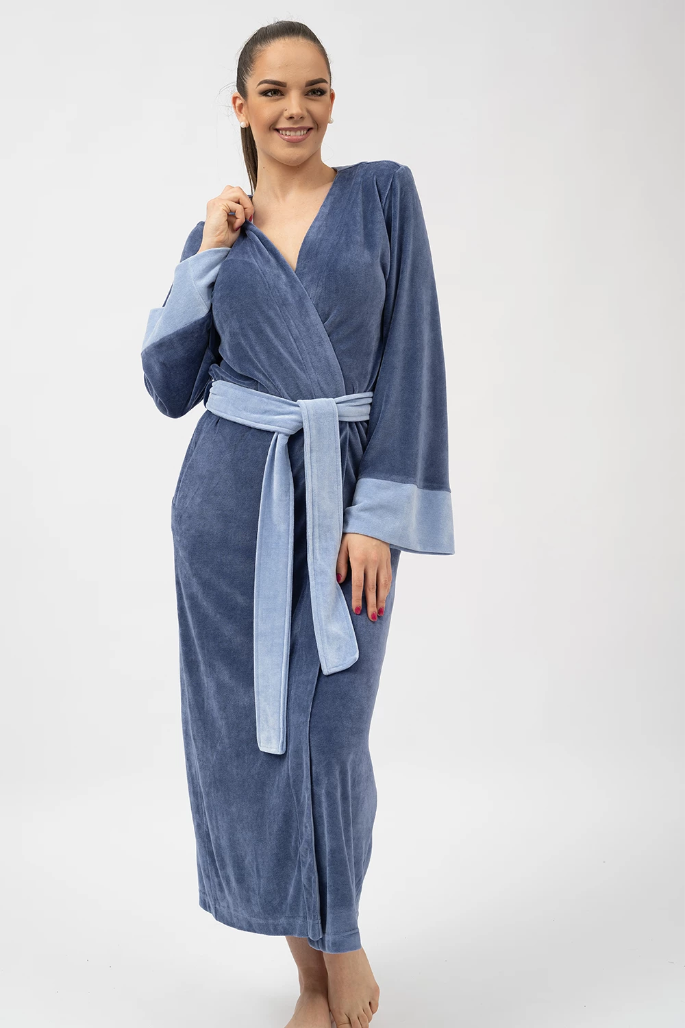 Extra Long Japanese Style Bamboo Kimono Robe