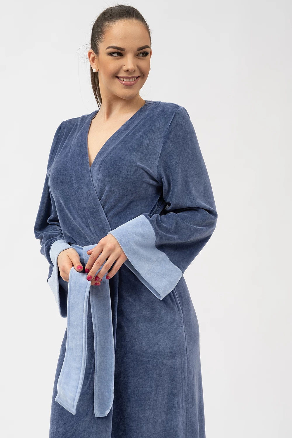 Extra Long Japanese Style Bamboo Kimono Robe