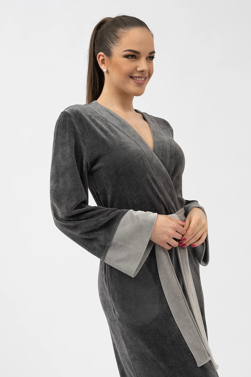 Extra Long Japanese Style Bamboo Kimono Robe
